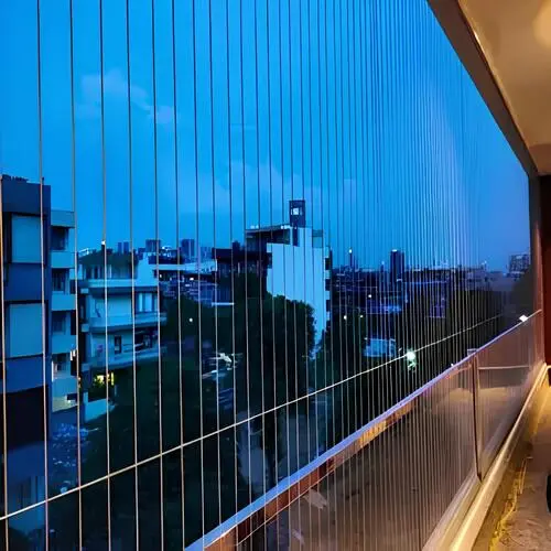 Nylon Coated Balcony Invisible Grills in Hyderabad