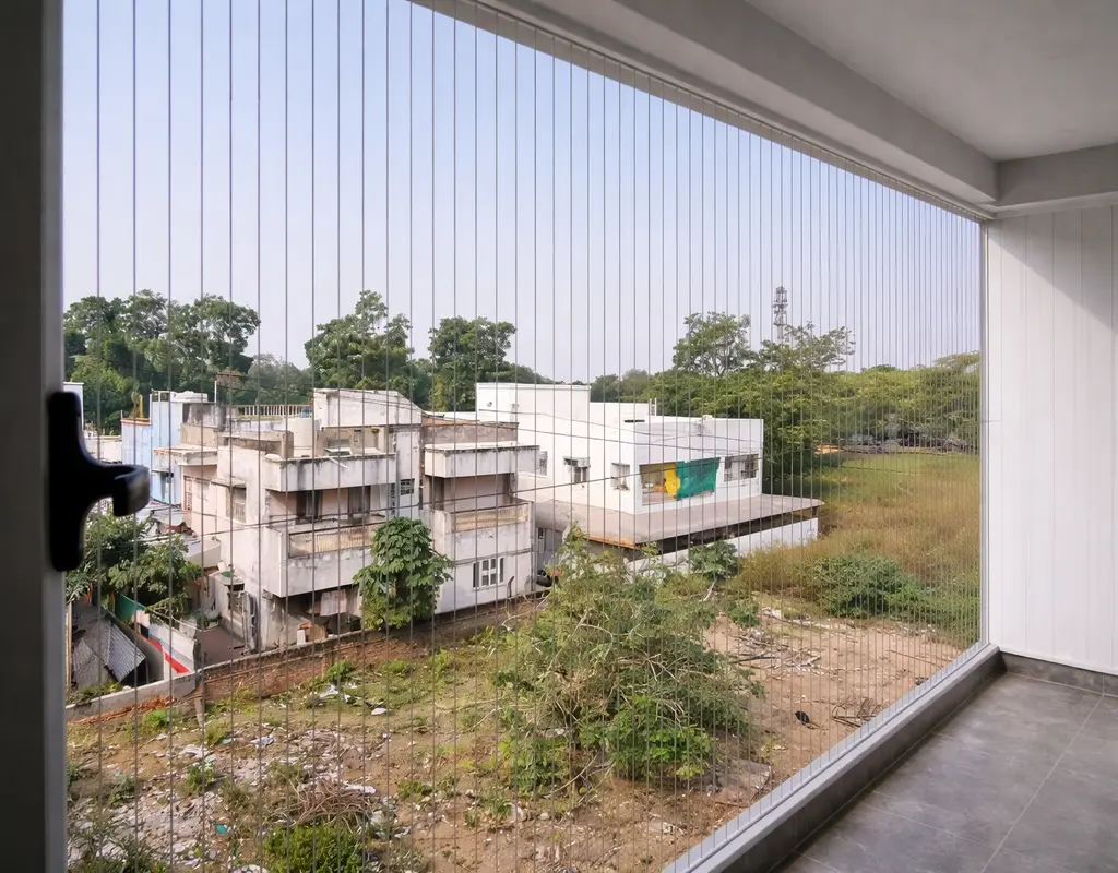 Top Balcony Invisible Grills in Vijayawada